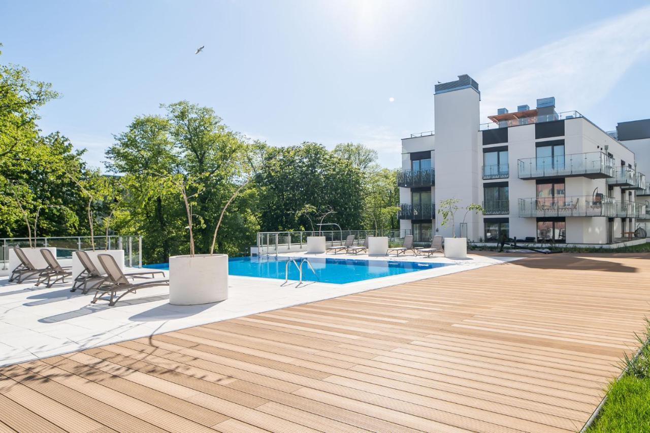 Faro Apartamenty Nadmorskie Tarasy Spa Przy Latarni I Molo Baseny, Sauny, Fitness I Parking W Cenie 科沃布热格 外观 照片